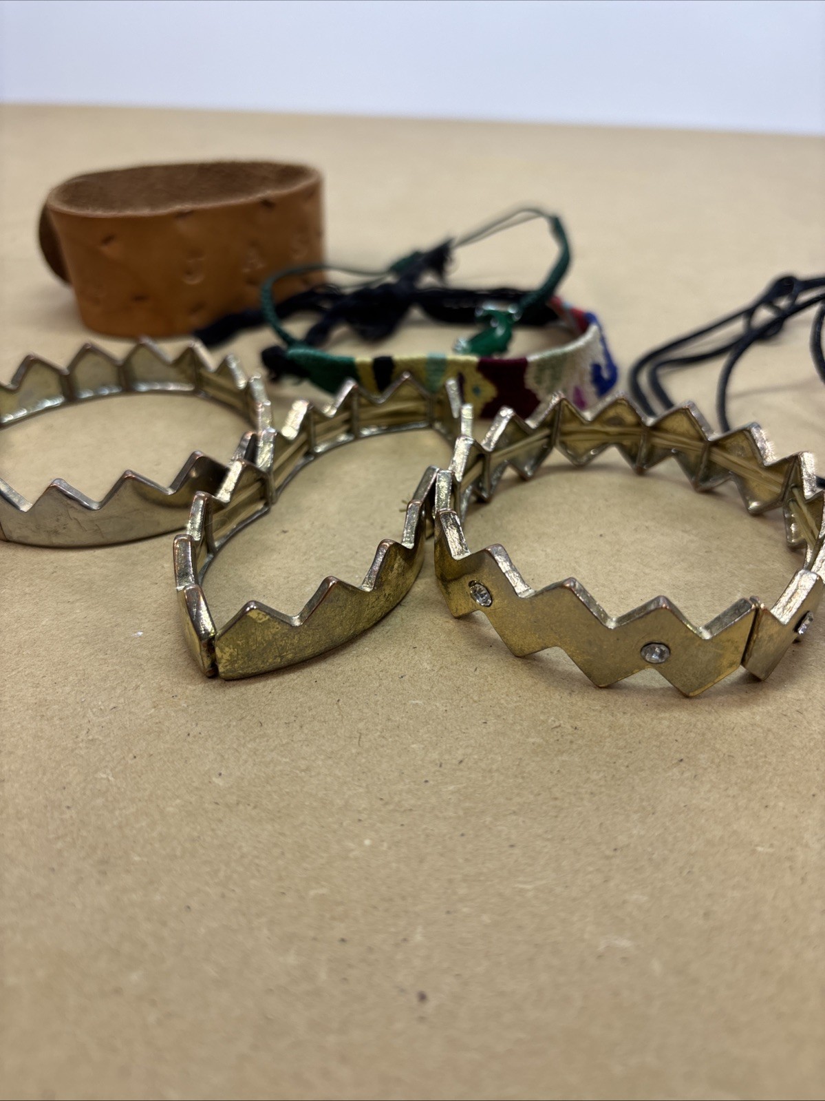Small Lot of Jewelry Bracelets, Necklaces, & Rings. Religious and Other Styles