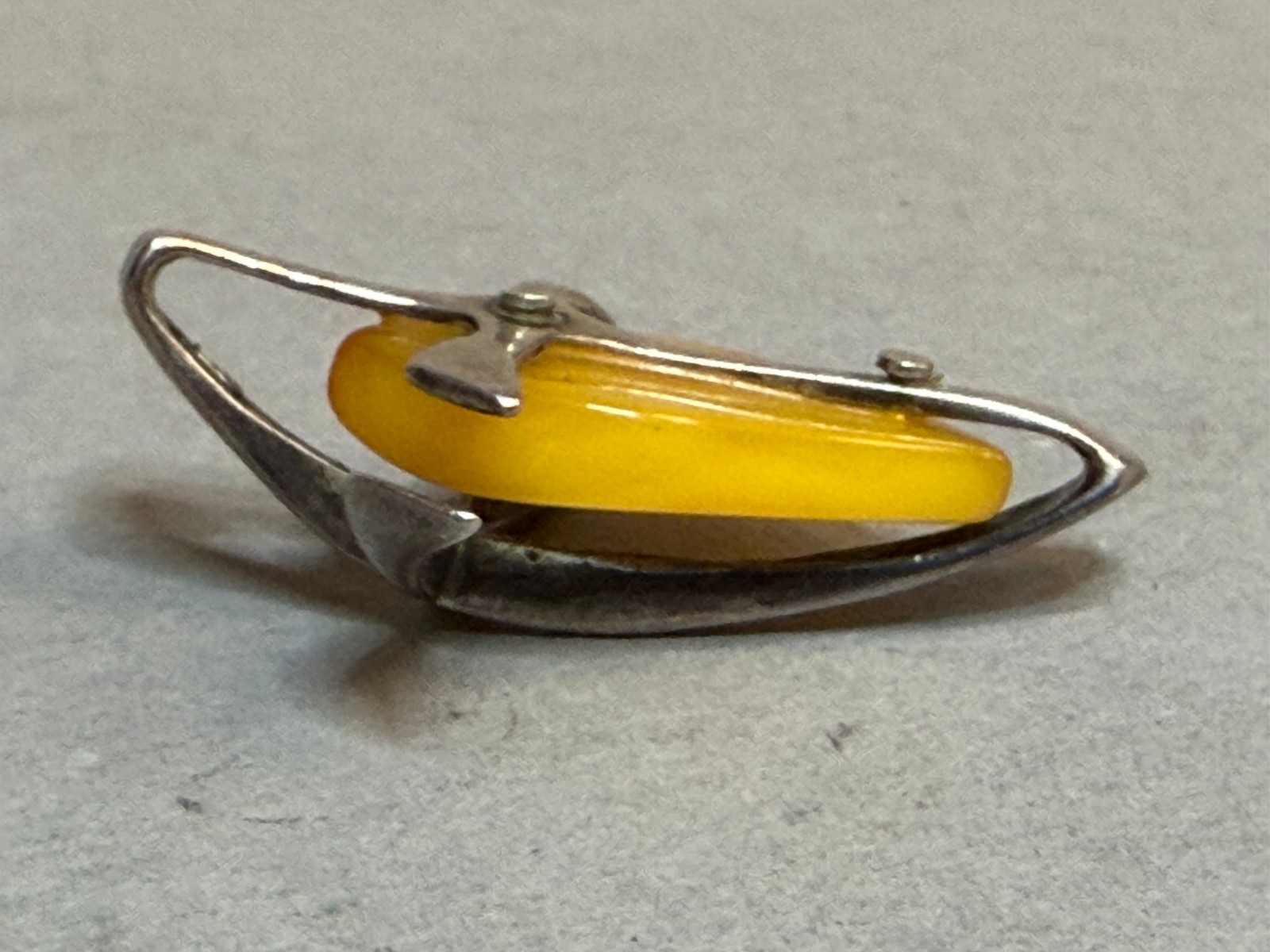 NATURAL OLD ANTIQUE BUTTERSCOTCH BALTIC AMBER PENDANT 5,2 gr SILVER 925 FRAME