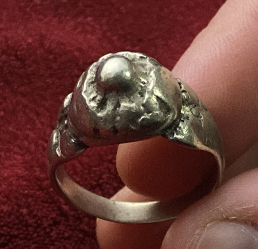 RARE Ancient Byzantine Silver Handmade Ring 189