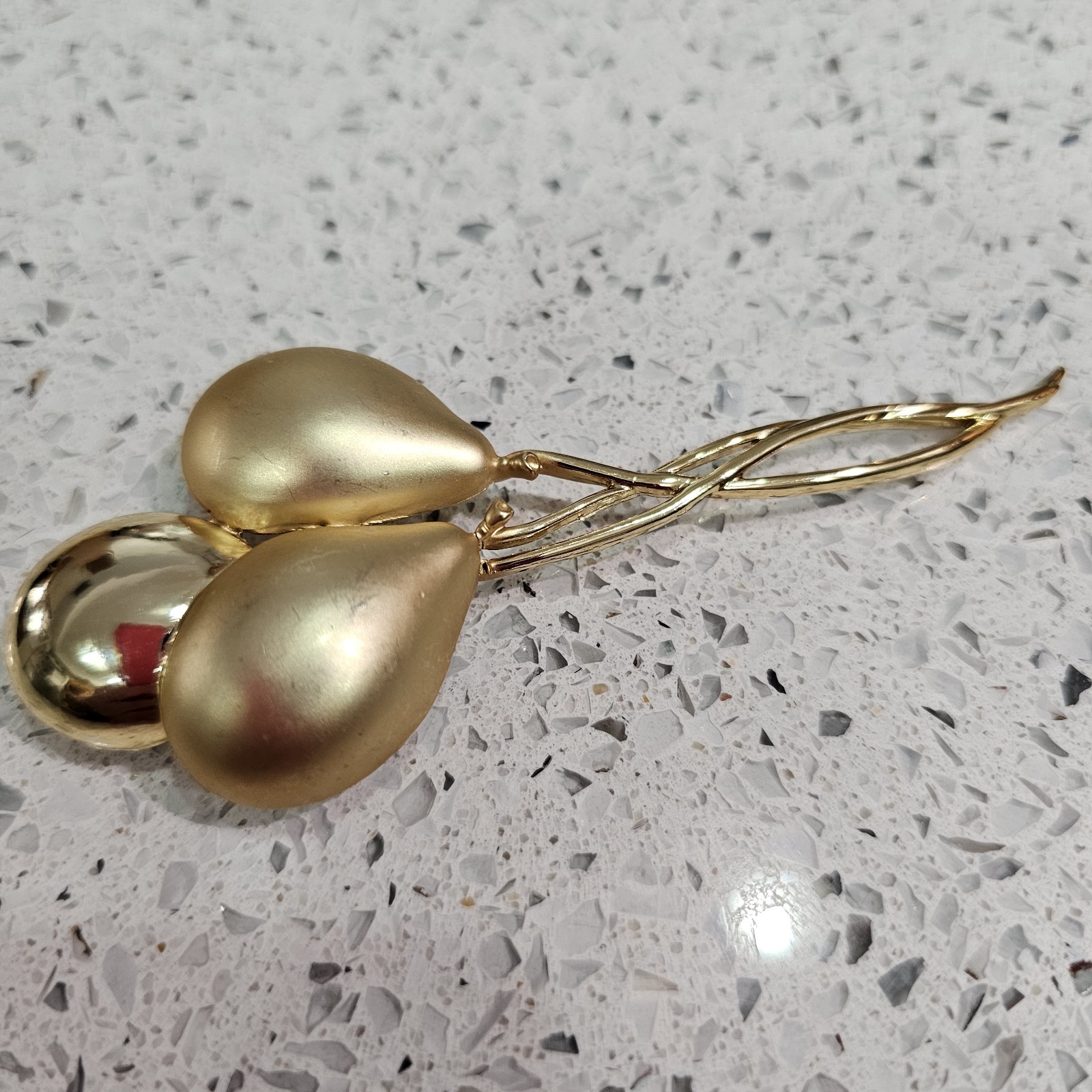 Vintage 10K Gold Plated LARGE BALLOON BROOCH Pin BIRTHDAY ANNIVERSARY RETIREMENT