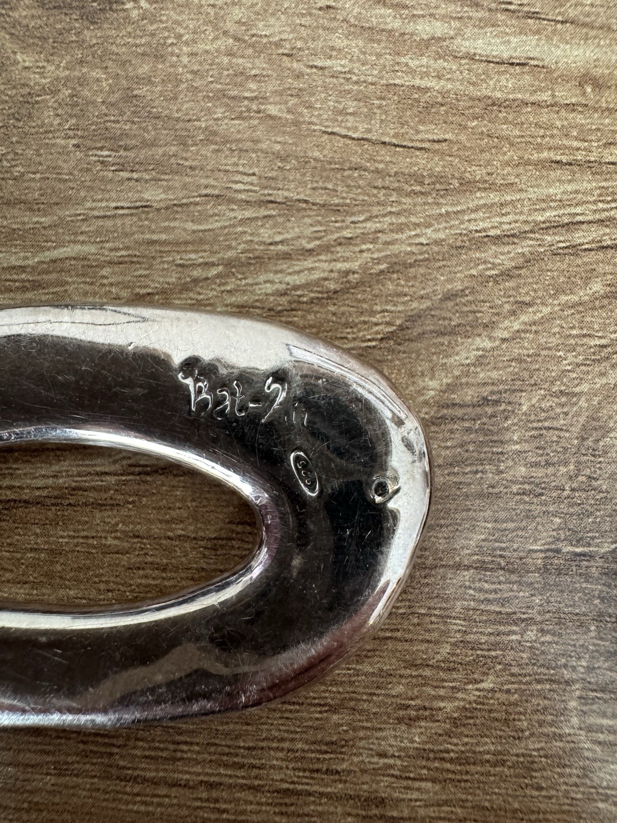 Vintage 925 Sterling Silver Open Oval Dangle Drop Hook Earrings 2.75in No Stone