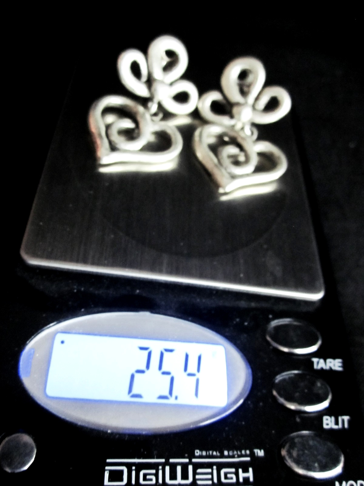 Vintage Norwegian Eivind Hillestad Silver Clip on Earrings Signed © EH