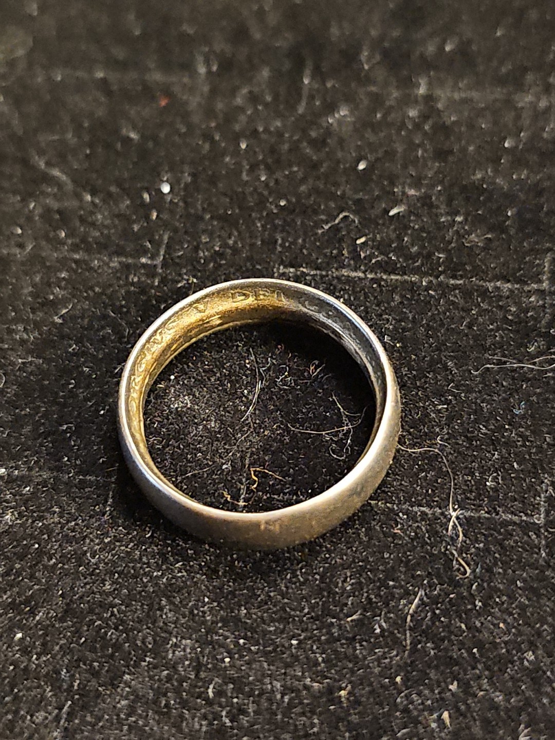 Vintage Silver Shilling Ring 1928 King George V Great Britain