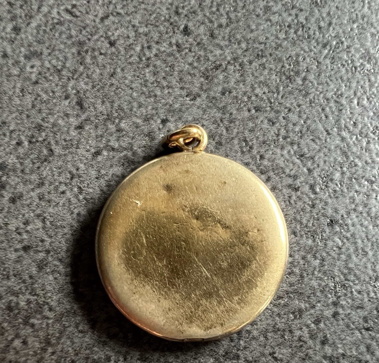 Antique Victorian Gold Filled Hunting Dog Locket Round Pointer Bird Pendant/ Fob