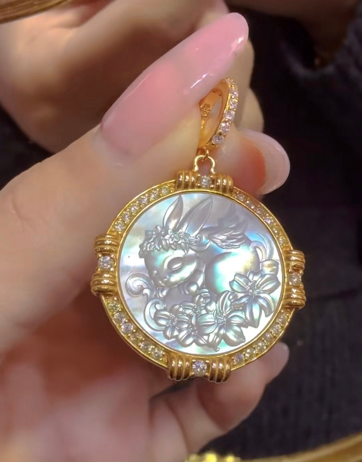Antique style Cameo Pendant 925 Silver plated Vintage Necklace Estate Jewelry221