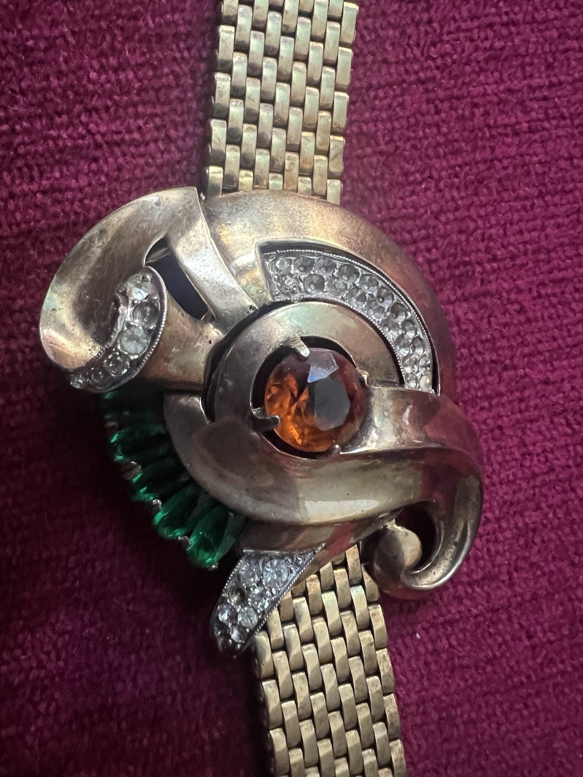 RETRO DECO KREISLER SIGNED RETRO DECO MESH BRACELET
