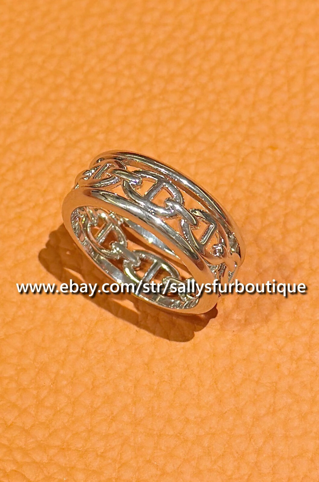 Sally’s Quality 100% Copper Scarf Ring Chain Buckles Brooch For Silk Scarves