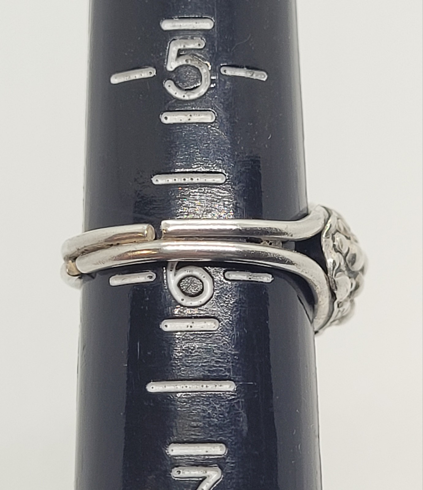 Vintage Sterling Silver Ring Sz 6 Adjustable Bubble Granulation Textured Beau