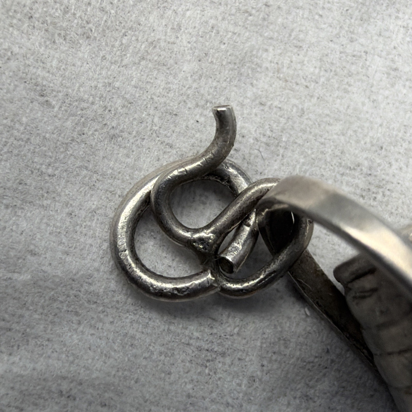 Antique 50’s Wells Sterling Silver 925 Rare Picnic Basket Charm Double Handle