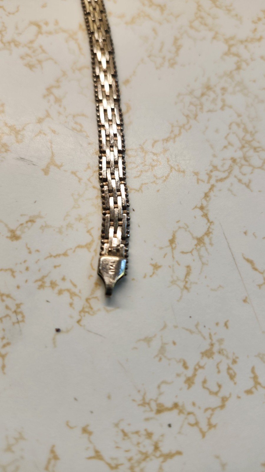 Vintage Sterling Silver Woven Bracelet Stamped Italy 7 Inches