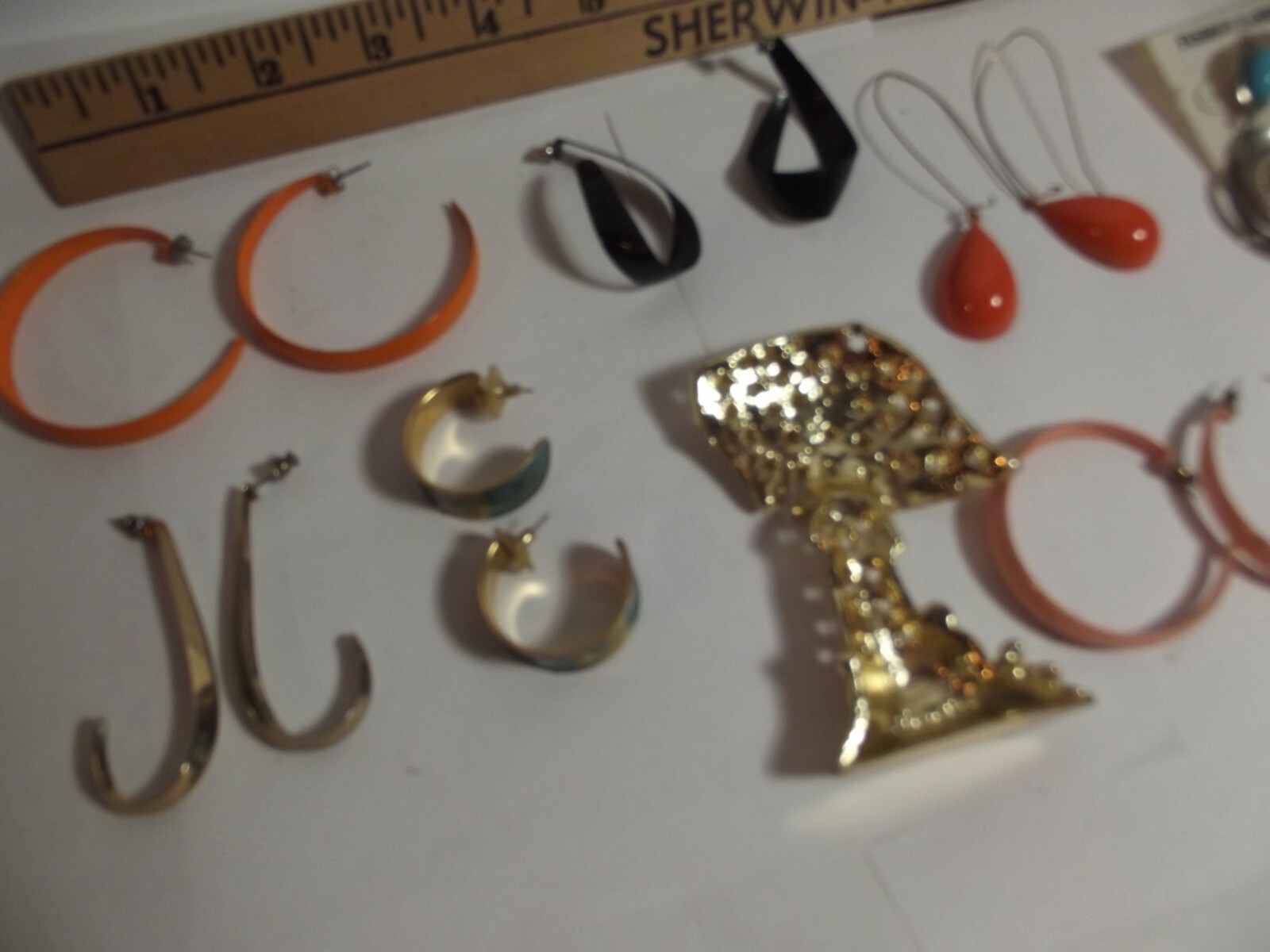 LOT vintage UNBRANDED COSTUME JEWELRY AS PICTURED WITH MUSHROOM EARRING TREE