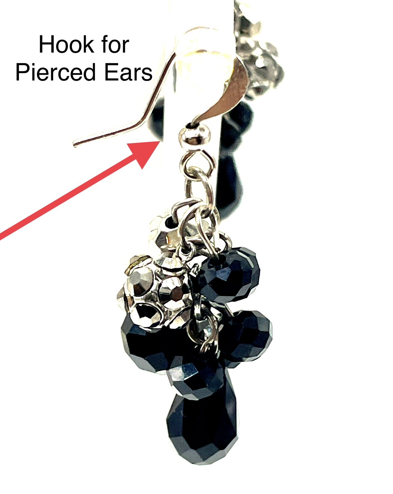 Victorian Gothic Black French Jet Glass Jewelry Set Vintage Curated