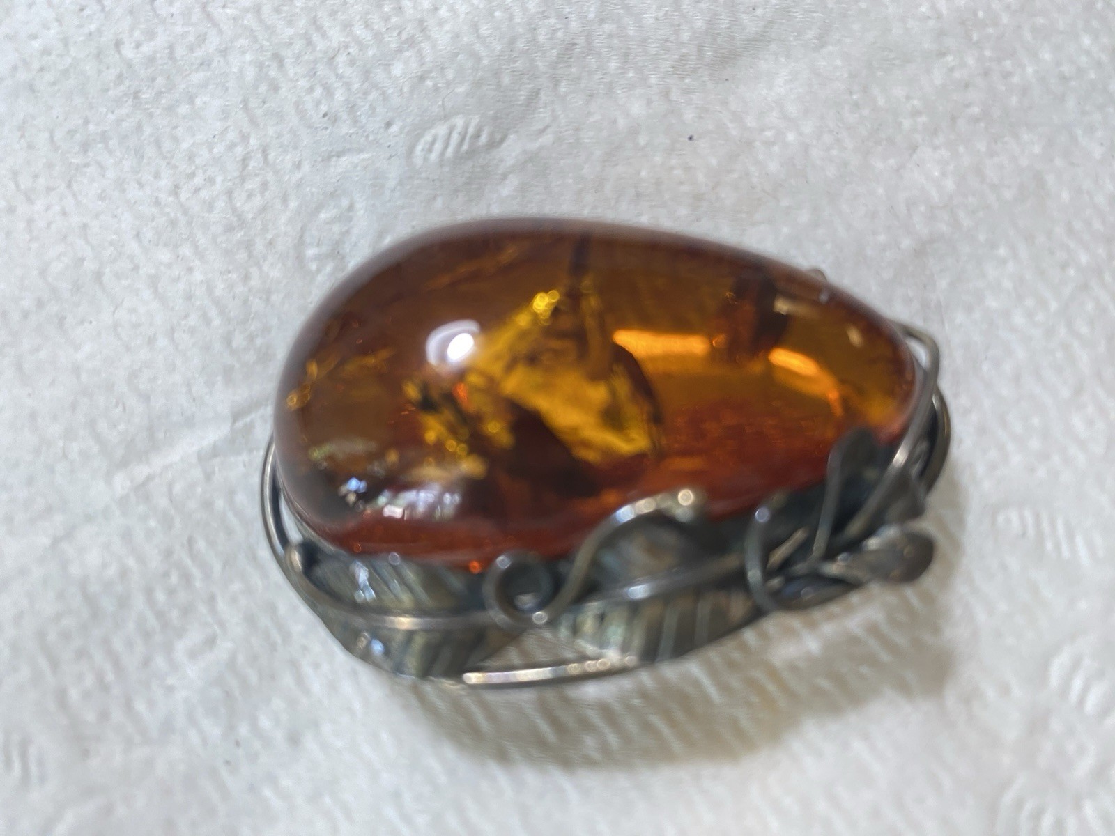 Vintage Amber Pendant & Brooch