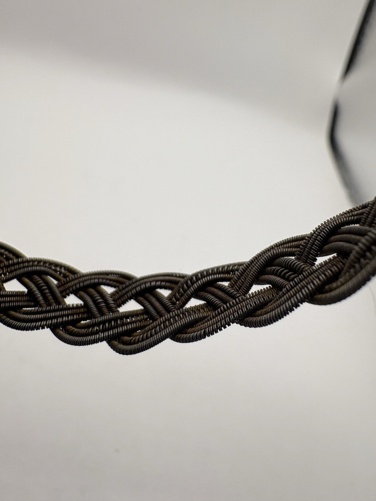 Antique German Silesian Iron Wire work Grape Cluster Bracelet