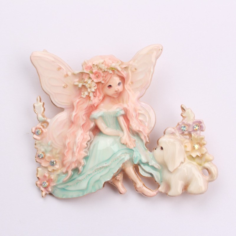 Artistic Fantasy-Themed Fairy Brooch: Exquisite Jewelry Accessory, Ideal Present