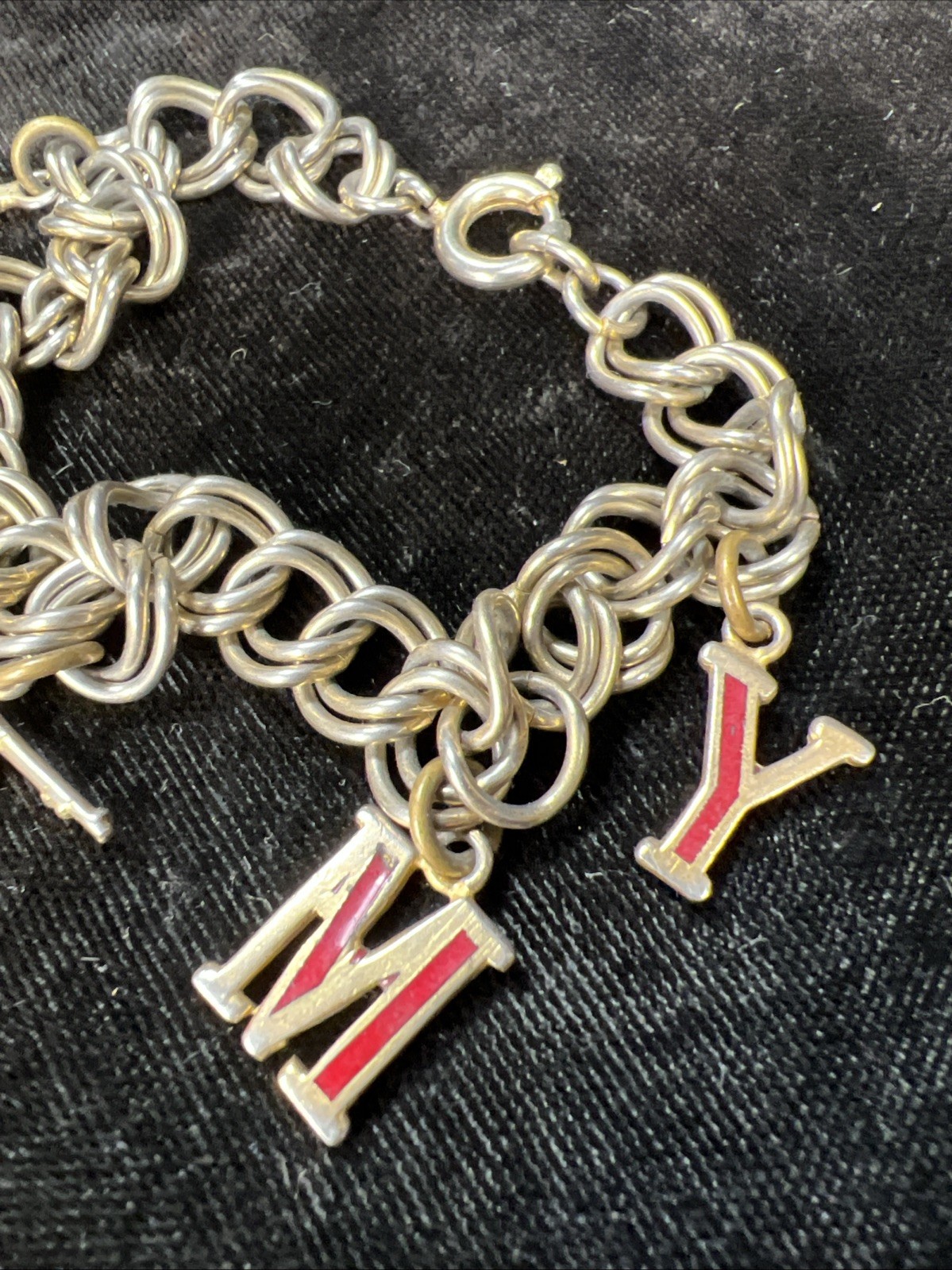 Vintage Military CHARM BRACELET US ARMY