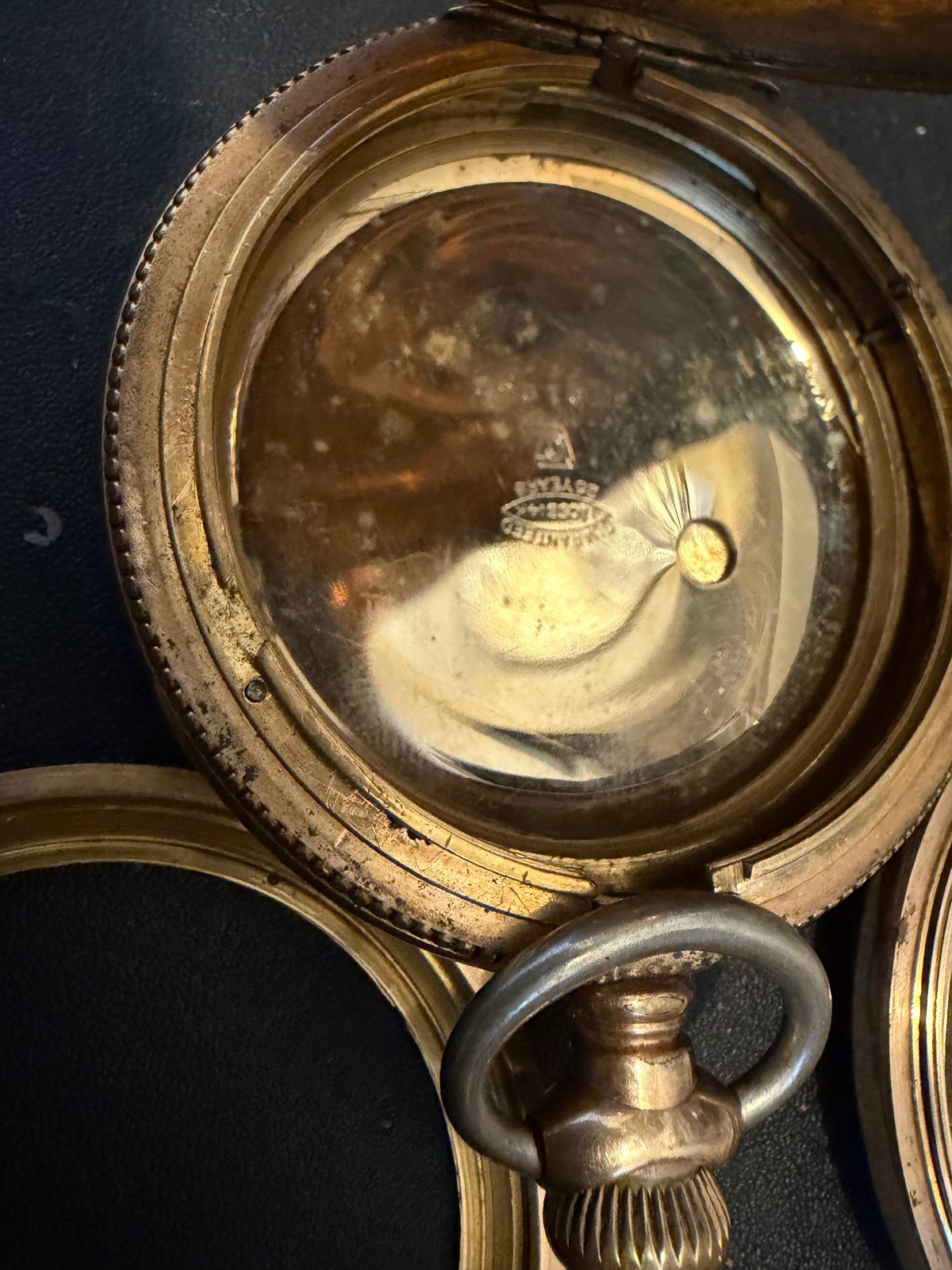 243 grams gold filled pocket watch cases. all marked “25 years”
