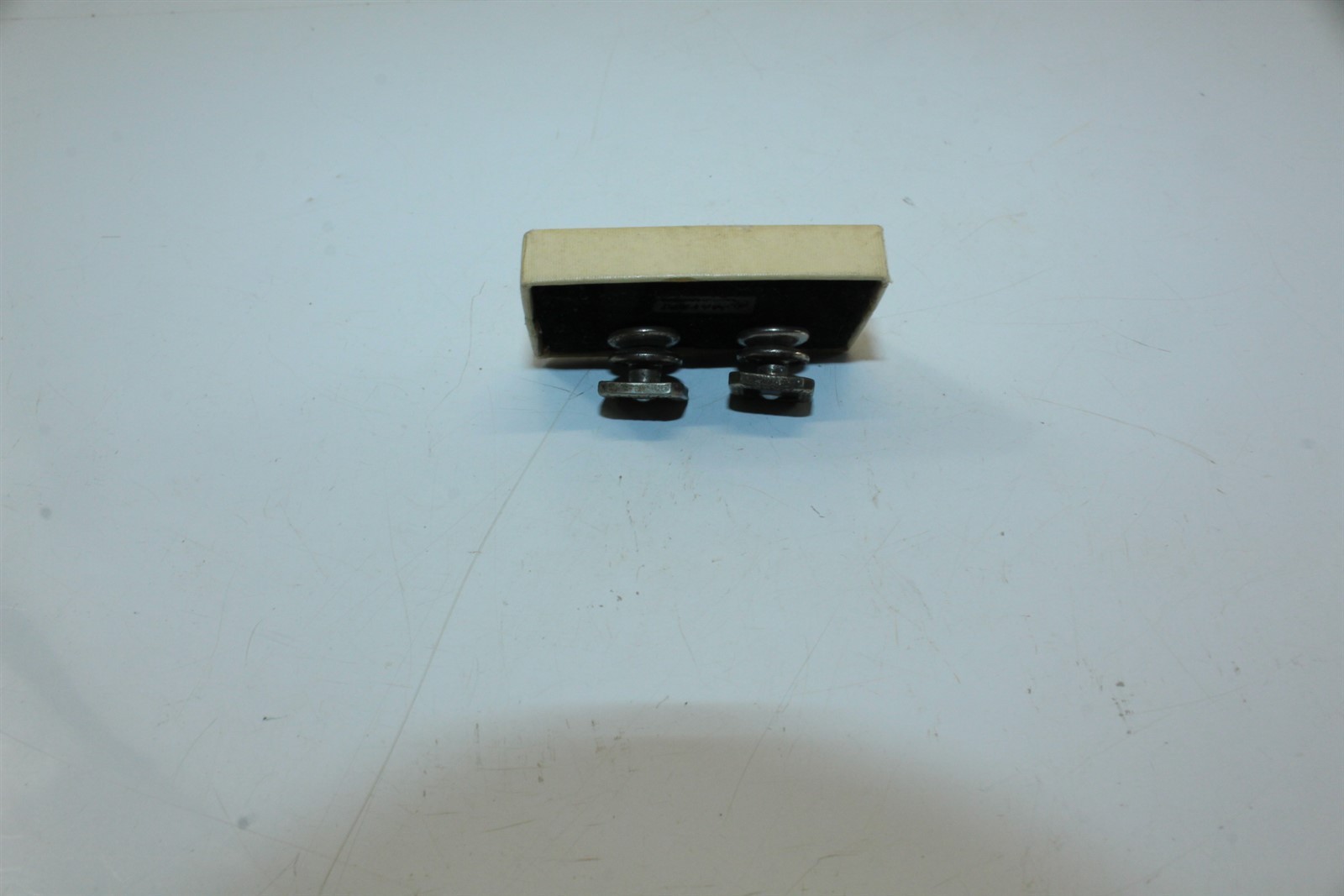 Vintage Snap Cufflinks Silvertone Alloy
