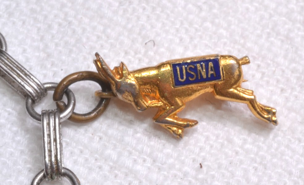 Vintage U.S. Naval Academy 9 Charm Bracelet 1960s 925 Sterling (Partial) USNA