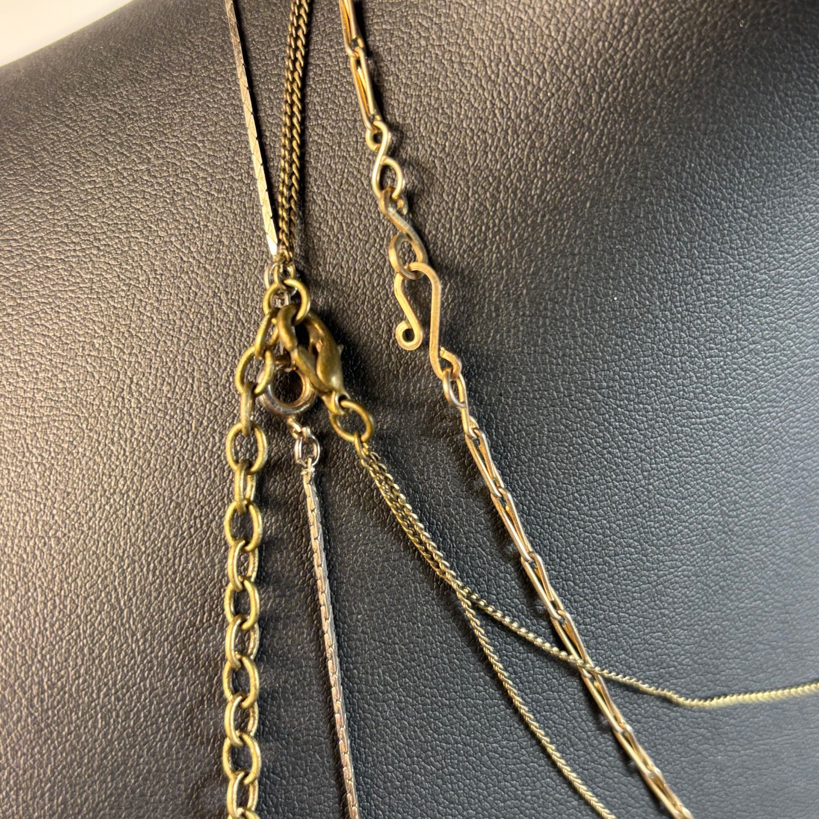 Necklace Lot Gold Tone Pearl Lavender Cut Glass Beads Delicate Romantic
