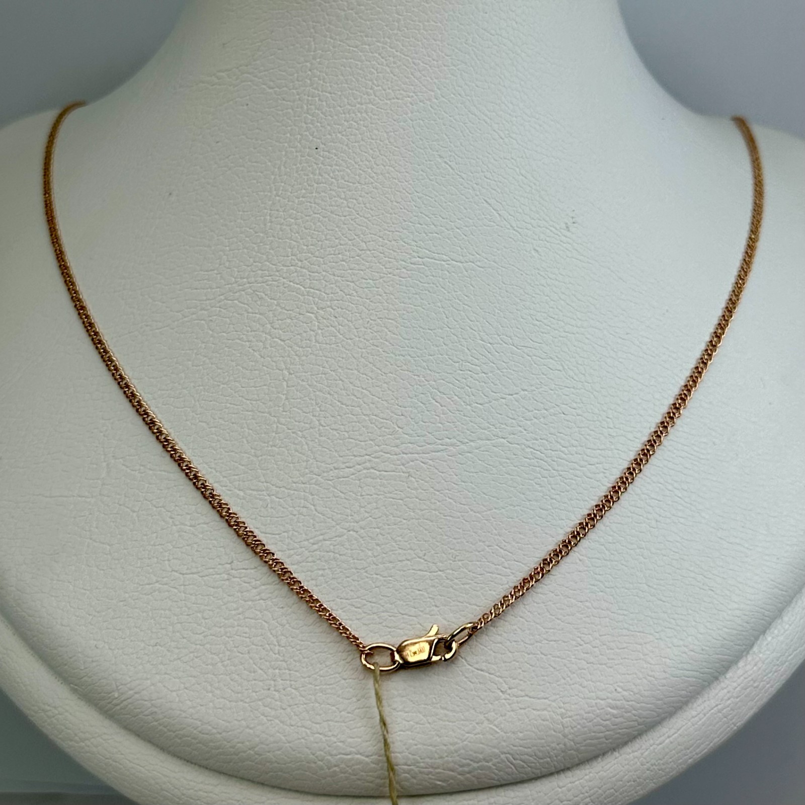 Vintage Original Rose Gold Chain 14K 585 19.69 in 3,35 gr. Factory Tag Ukraine