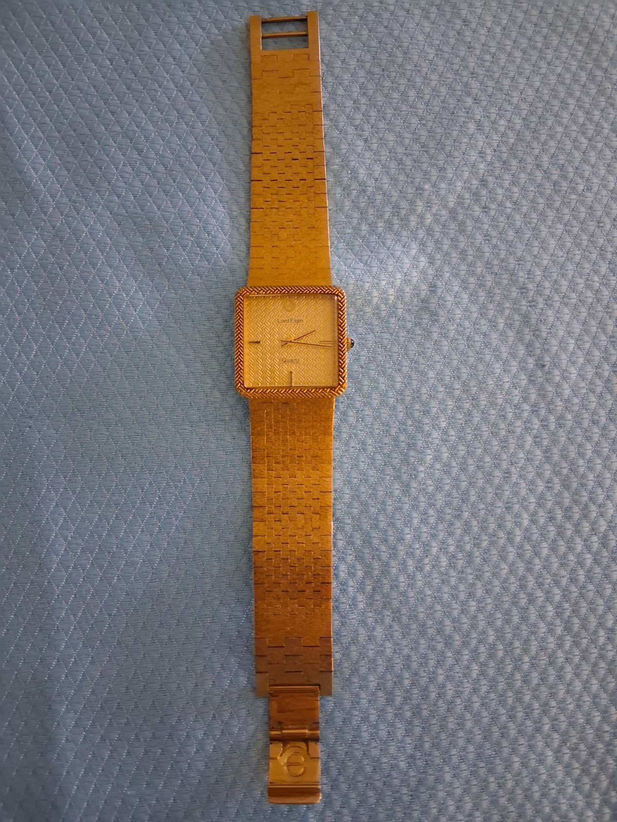 Lord Elgin Quartz Watch Gold Tone Vintage