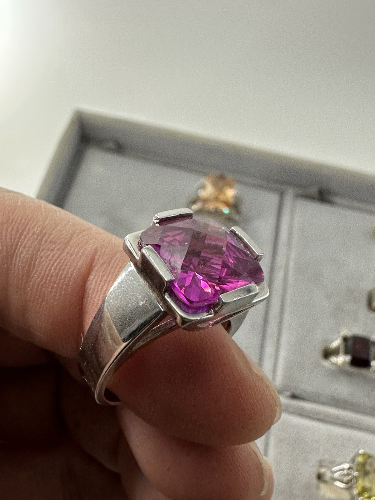 13 New Vintage Rings Resellers Mixed Lot- Various Gem Stones 925 Sterling Silver