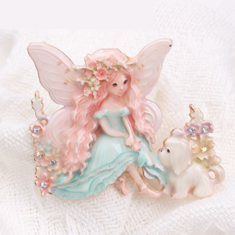 Artistic Fantasy-Themed Fairy Brooch: Exquisite Jewelry Accessory, Ideal Present