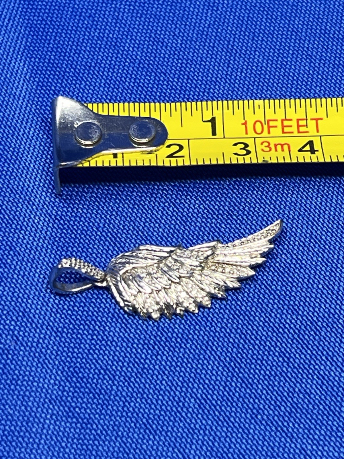 STERLING SILVER EA 925 BIRD ANGEL WING PENDANT 3.6 Grams VTG Estate US SELLER