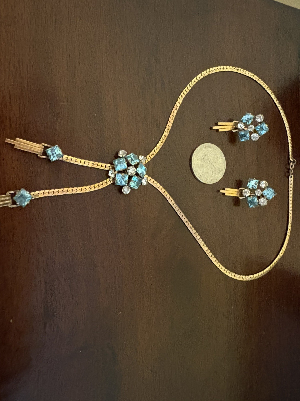 Bar Jam 12k Gold Filled Necklace and Earrings