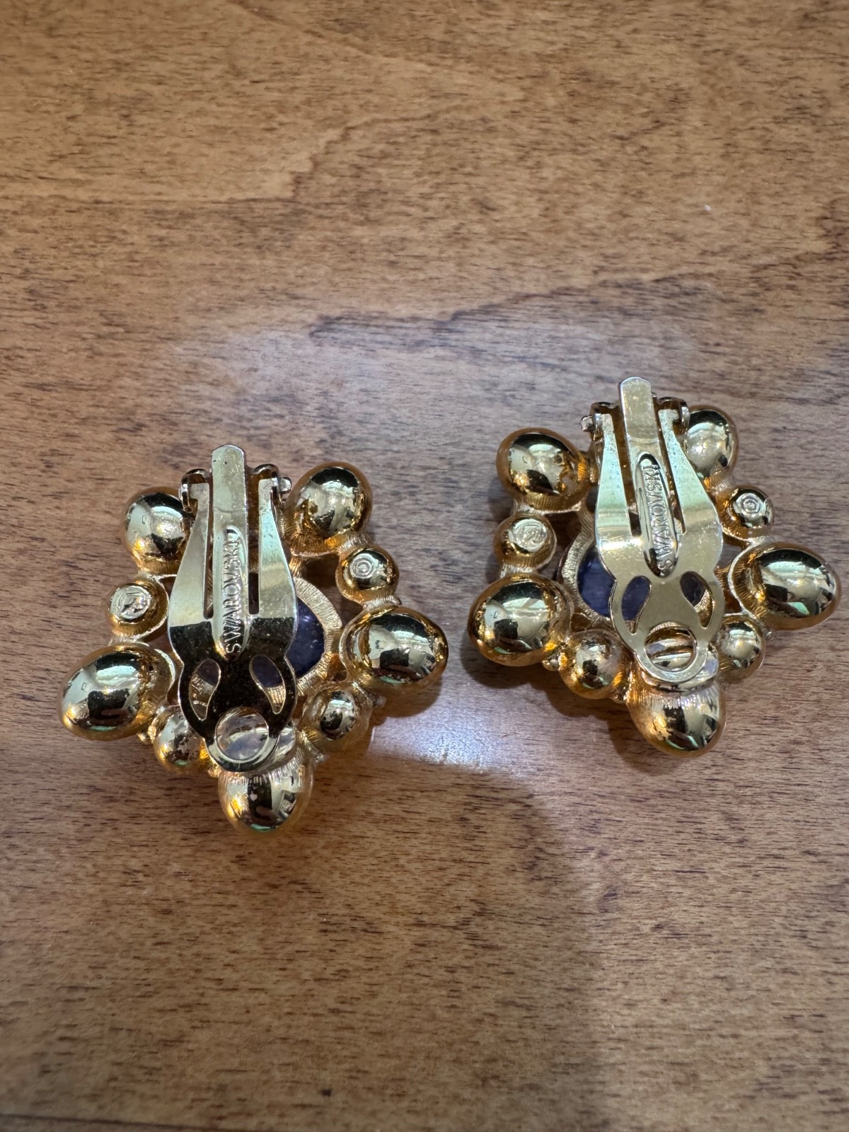 Swarovski Multi-Gemstone Clip On Earrings
