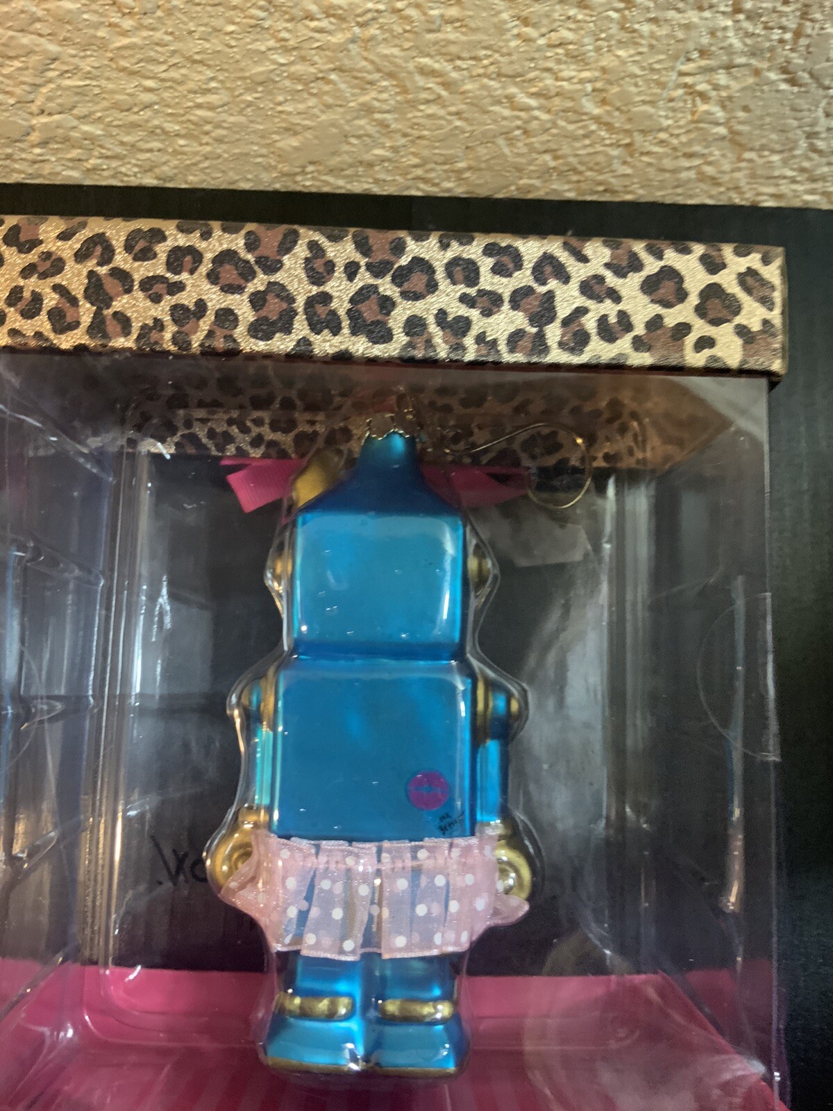 Betsey Johnson Blue Robot Ornament Extremely Rare – P2
