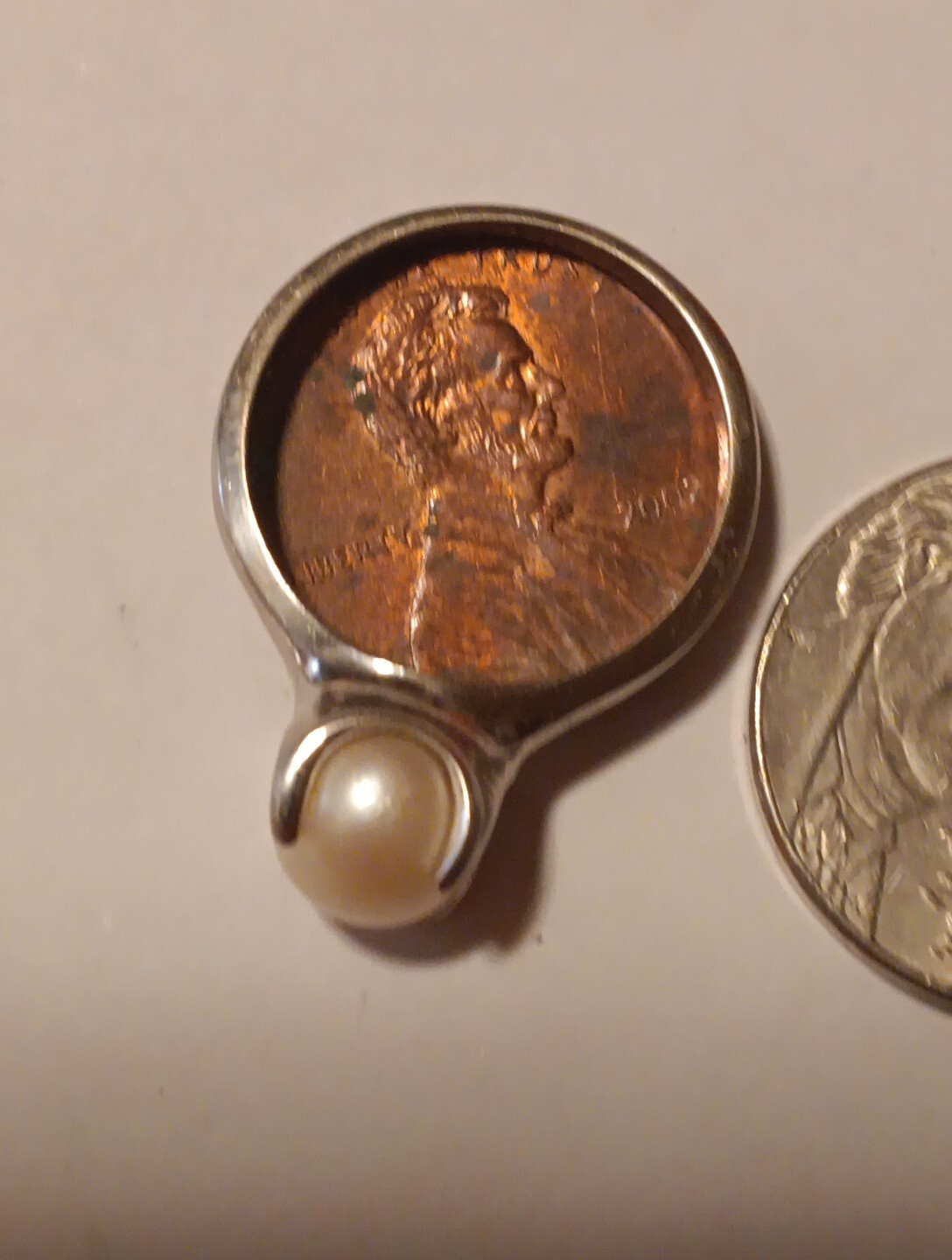 14k Gold Vtg Womens Pearl Ring Size 6 3/4?sized At Pawn Shop Price 2 Sell!3 Gram