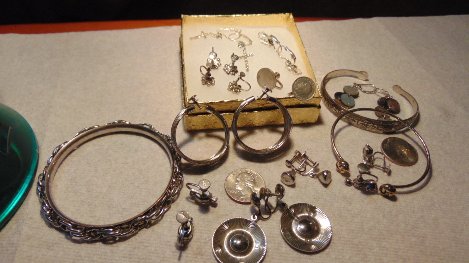 Vintage, Junk Drawers, Costume Jewelry Lot, All Wearable No Missing Stones