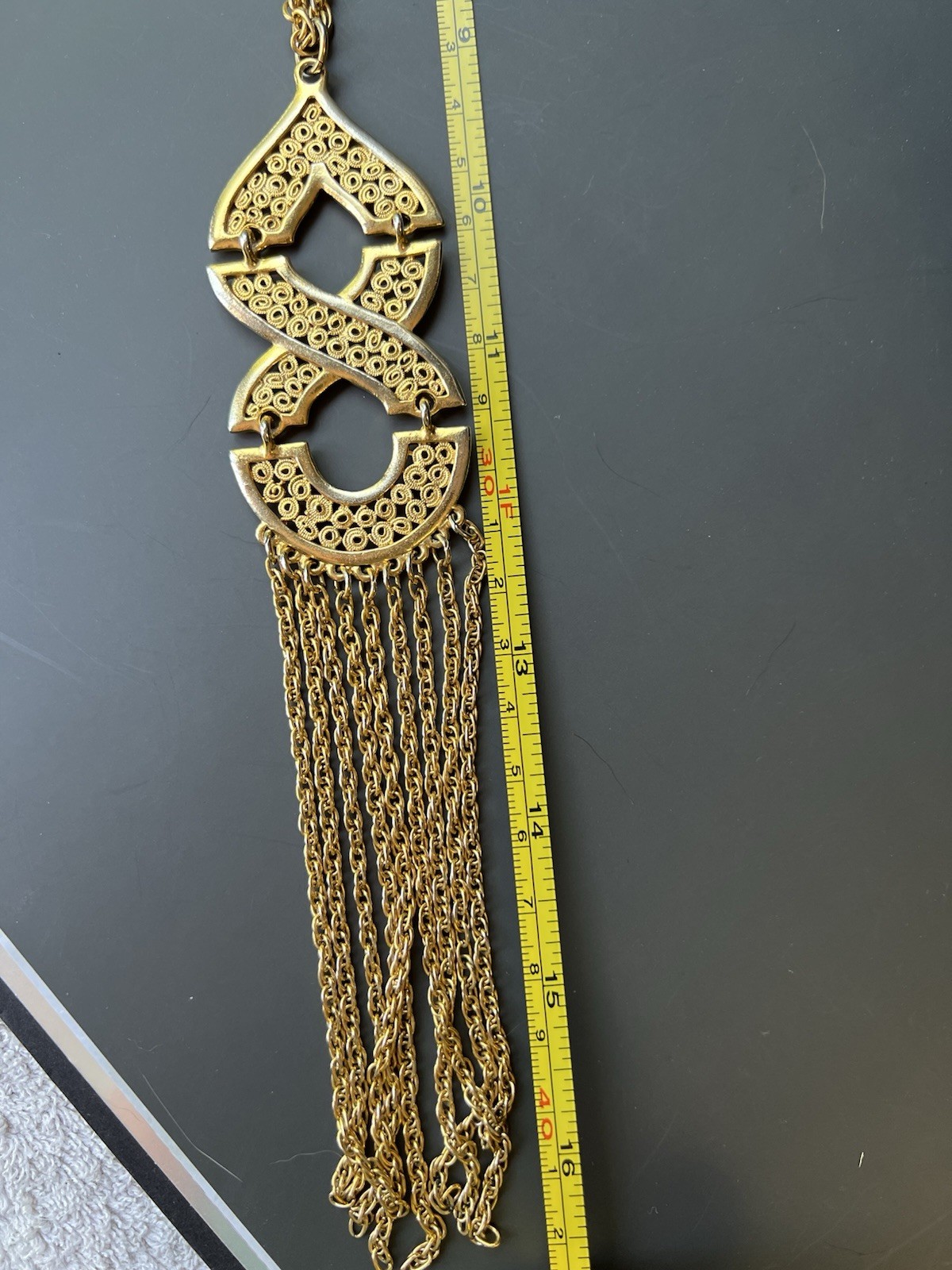 Vintage Gold Black Jewelry Lot —Damascene, Trifari, Sarah Coventry, Monet, More