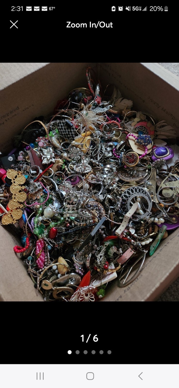 1 Pound Jewelry Costume Vintage Mix LBS necklaces bracelets pins rings etc lbs