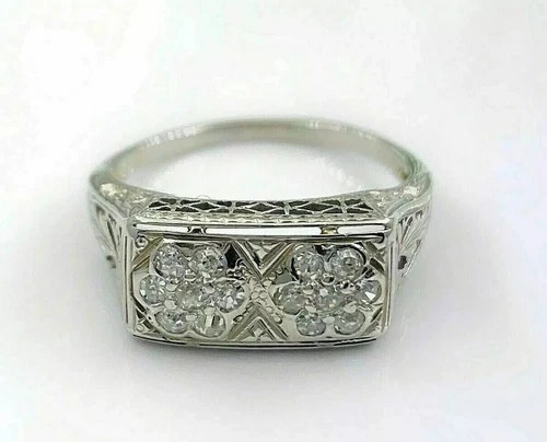 Art Deco Style 2.55Ct Round Cut Lab Created Diamond 925 Silver Anniversary Ring