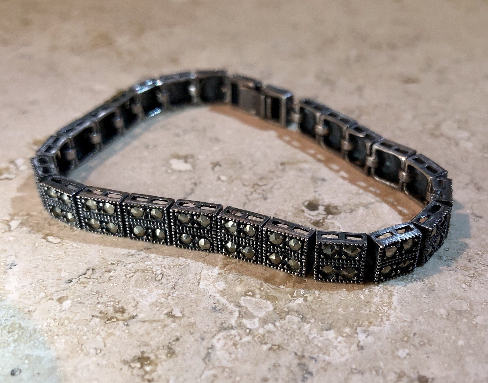 ✨💎VINTAGE Sterling Silver MARCASITE Bracelet 🌟 ESTATE Jewelry • Collector 🌟