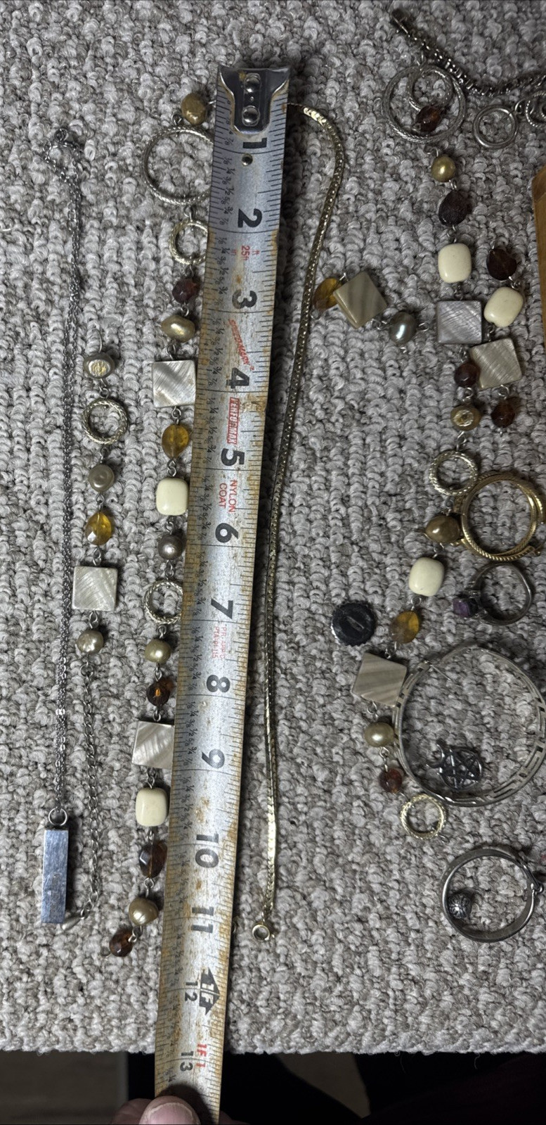 ESTATE FIND – COSMETIC JEWERLY WITH TWO JEWERLY BOXES – OVER 1 LB
