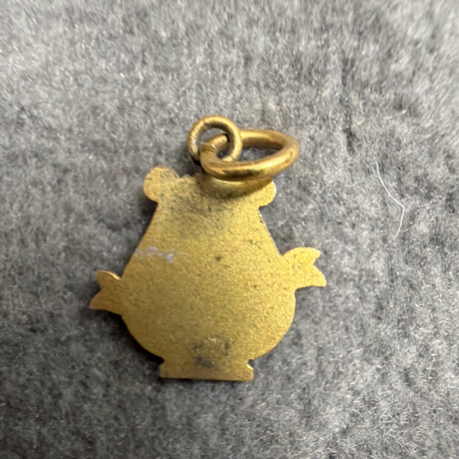 Vintage Gold Tone Lyre Music Charm Pendant Metal No Stone Unisex Adults