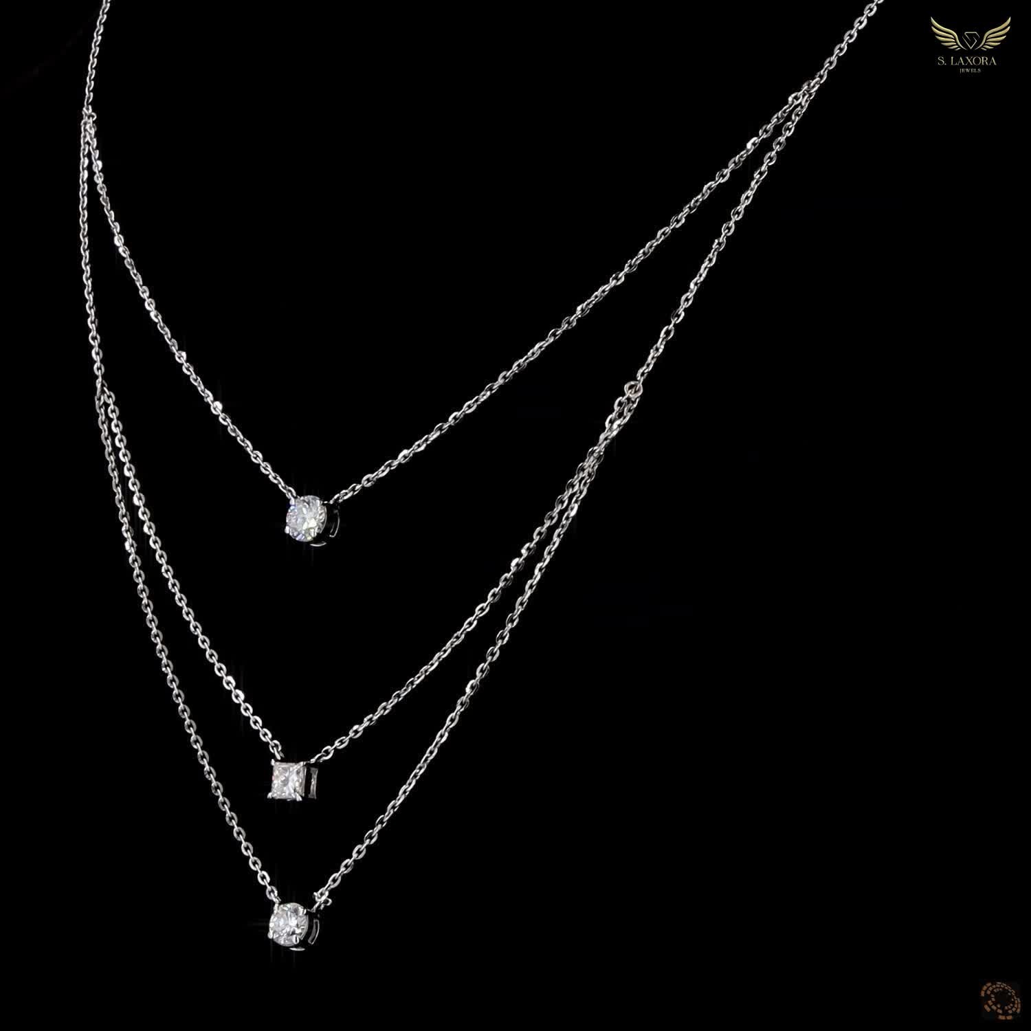 Lab Created Diamond 0.97ct Pendant Necklace White Gold Plated Gift