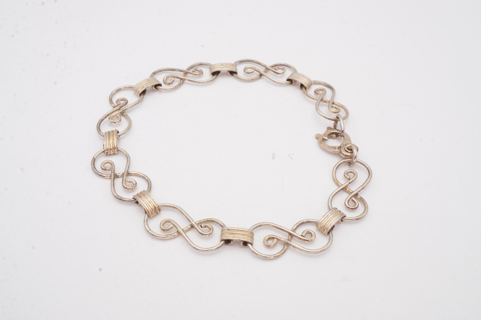 Vintage 835 Silver Bracelet 7.75″