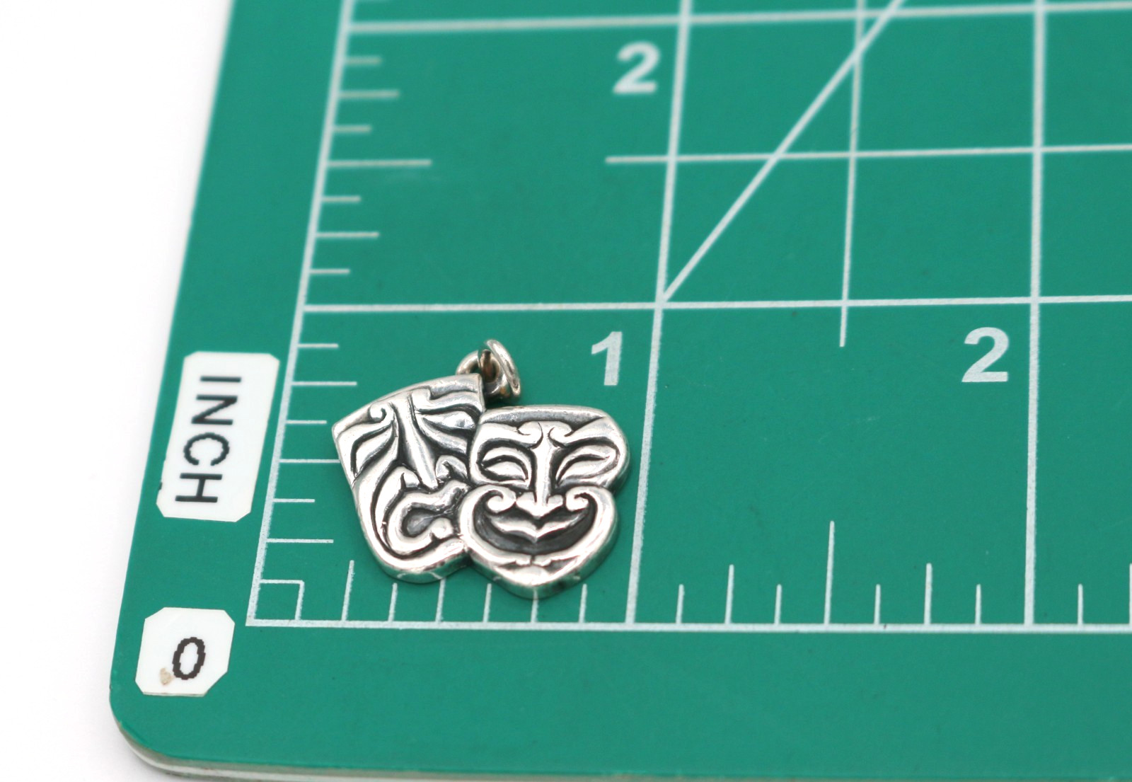 Retired James Avery Sterling Silver Comedy Tragedy Theater Mask Charm Pendant
