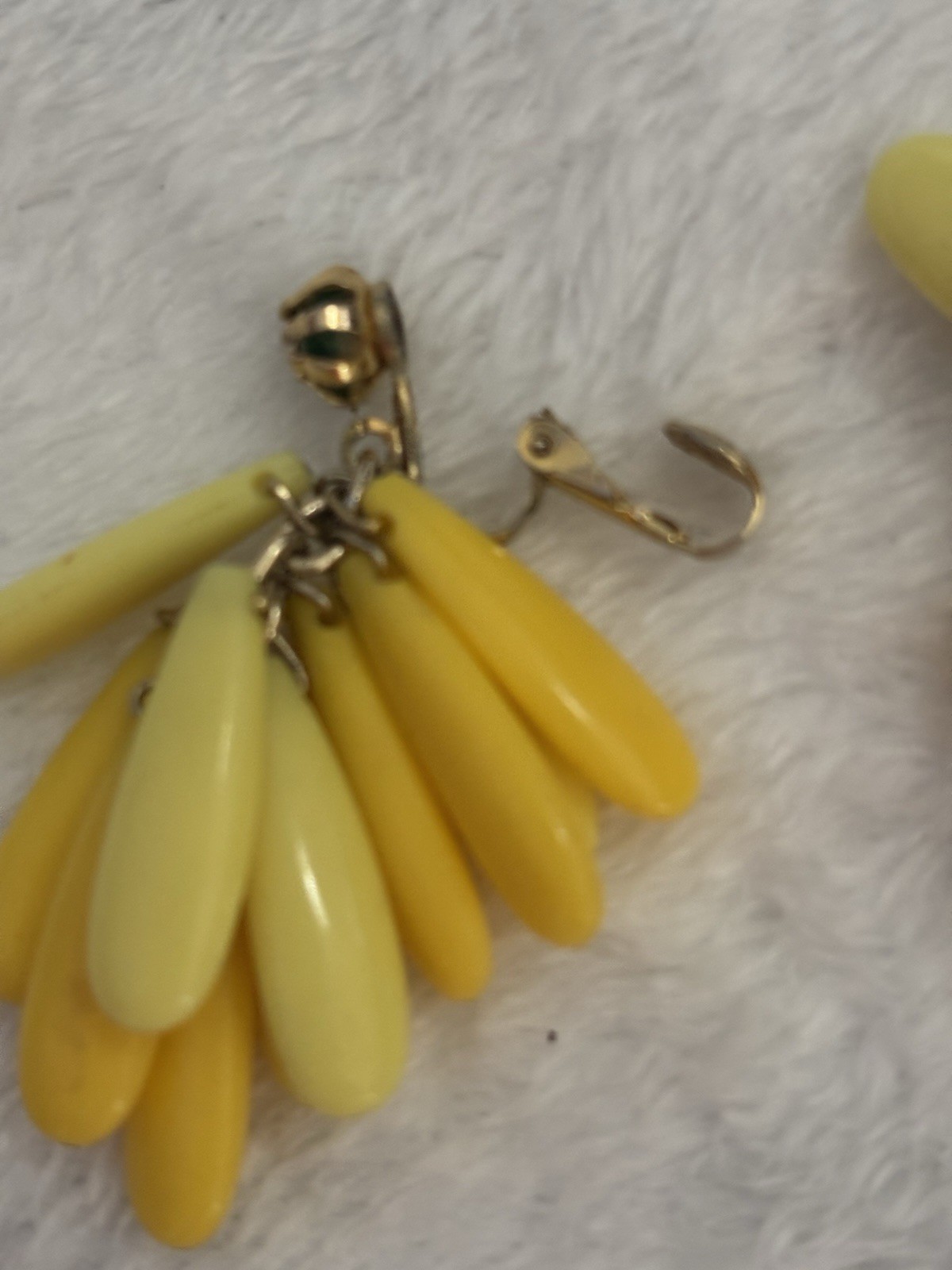 Vintage Hong Kong Lucite Earrings