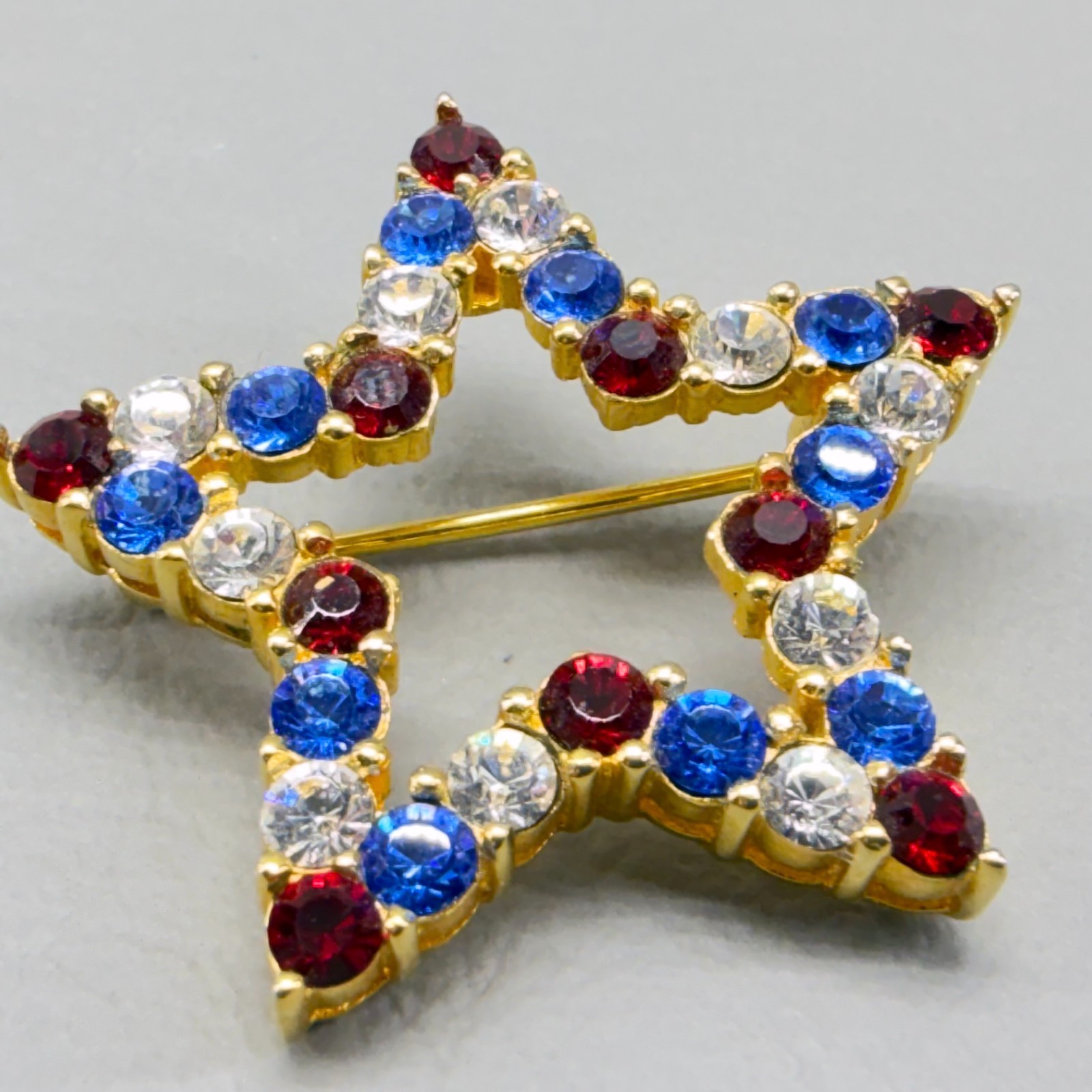 Patriotic Jewelry Lot Earrings Bracelet Joan Rivers Brooch