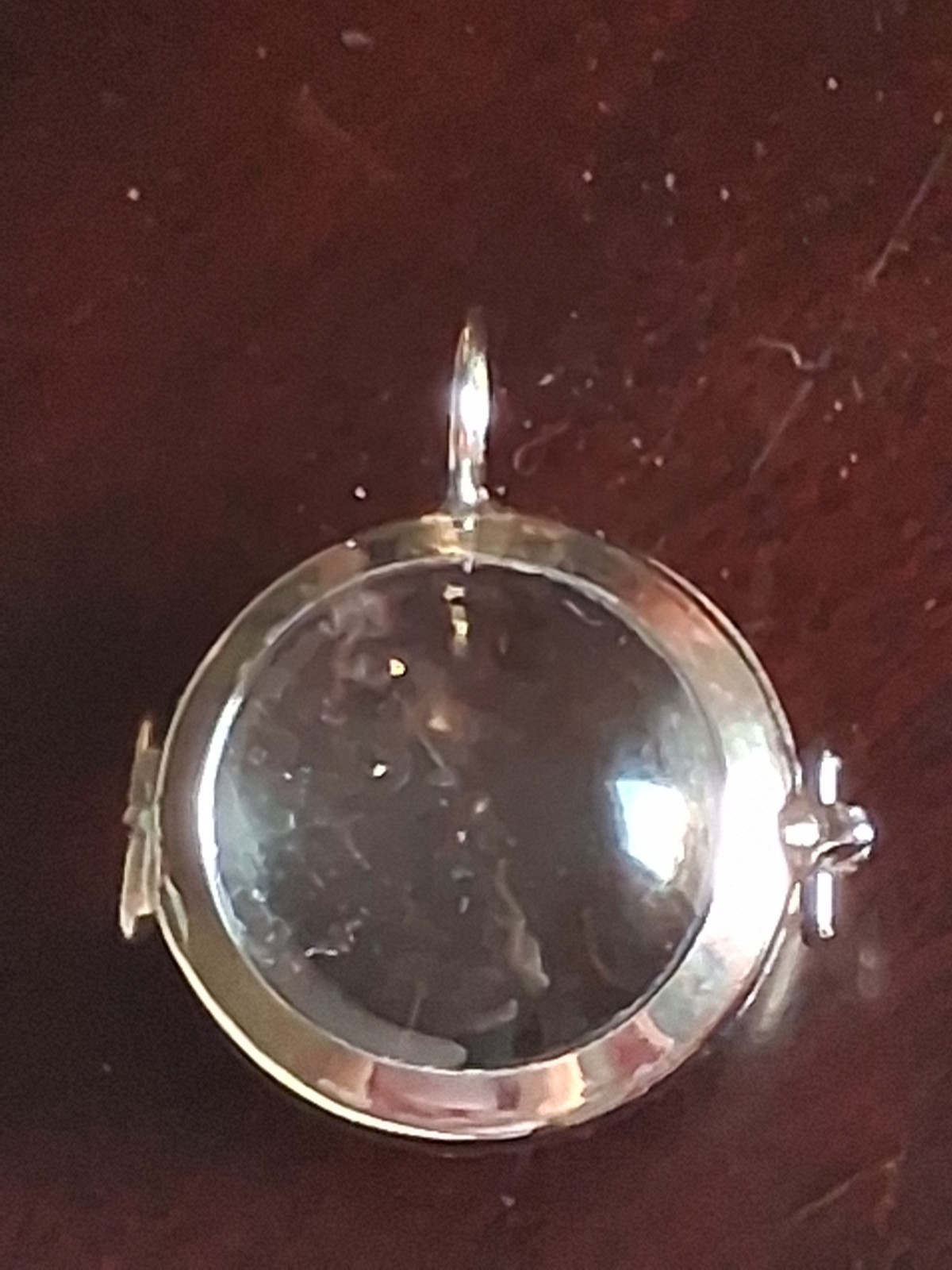 Large Antique Pool Of Light Style Bubble Dome Glass Locket Pendant