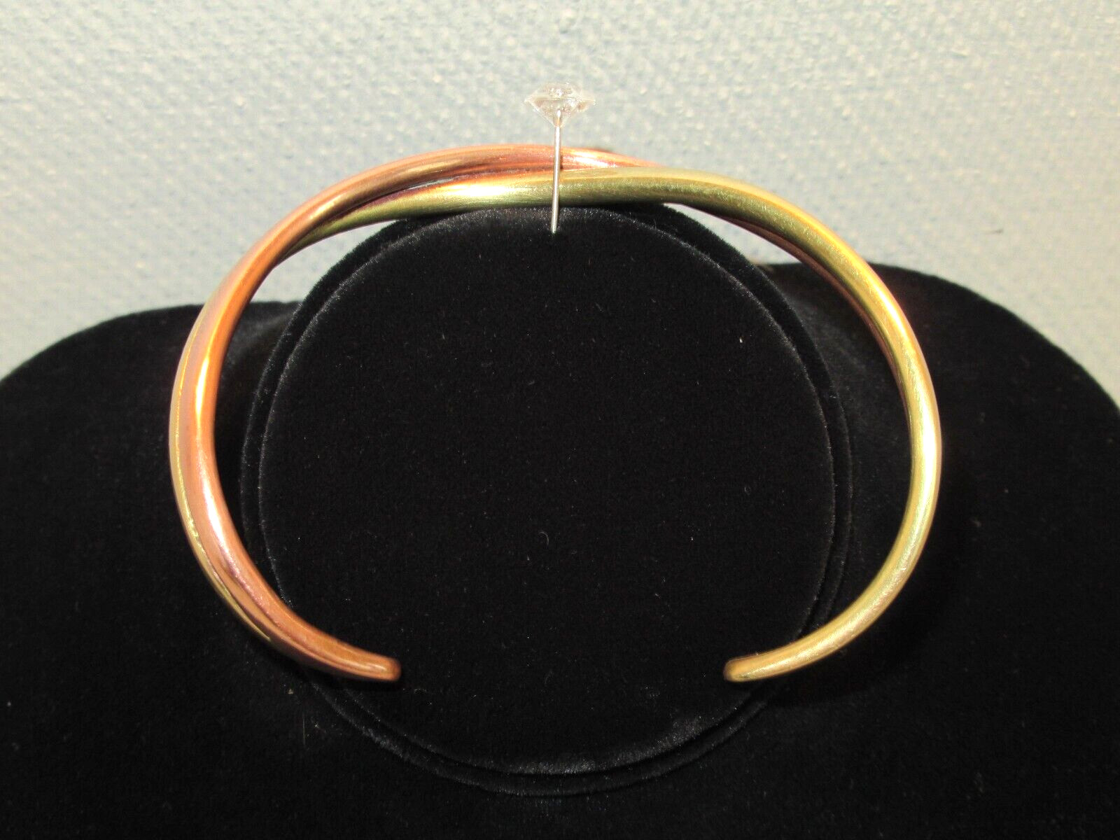 Vintage Copper & Brass Open Twisted Cuff Bracelet