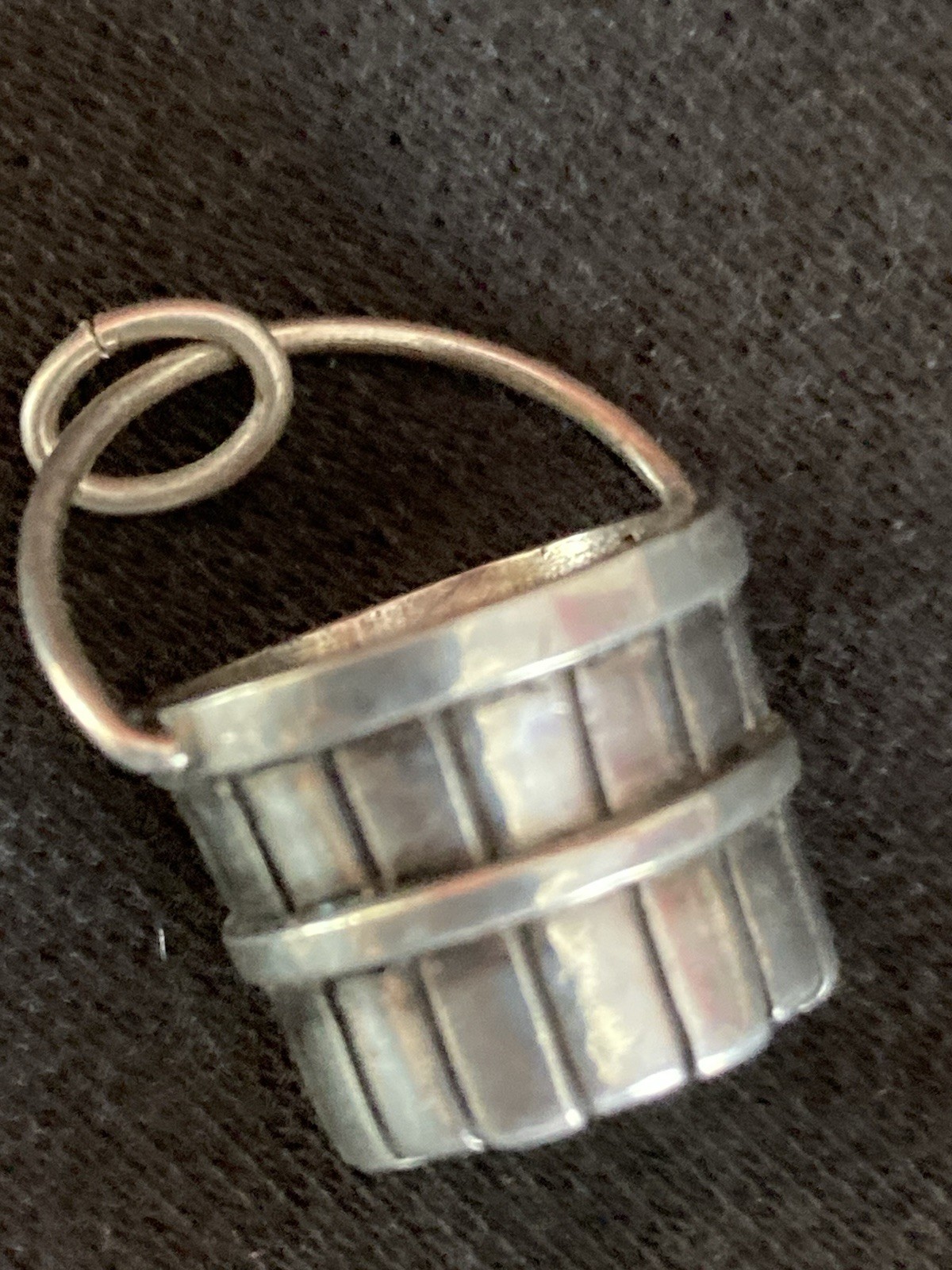 Vtg. FULL NAME HALLMARK BROWN COUNTY BASKETS STERLING CHARM NOS RETIRED