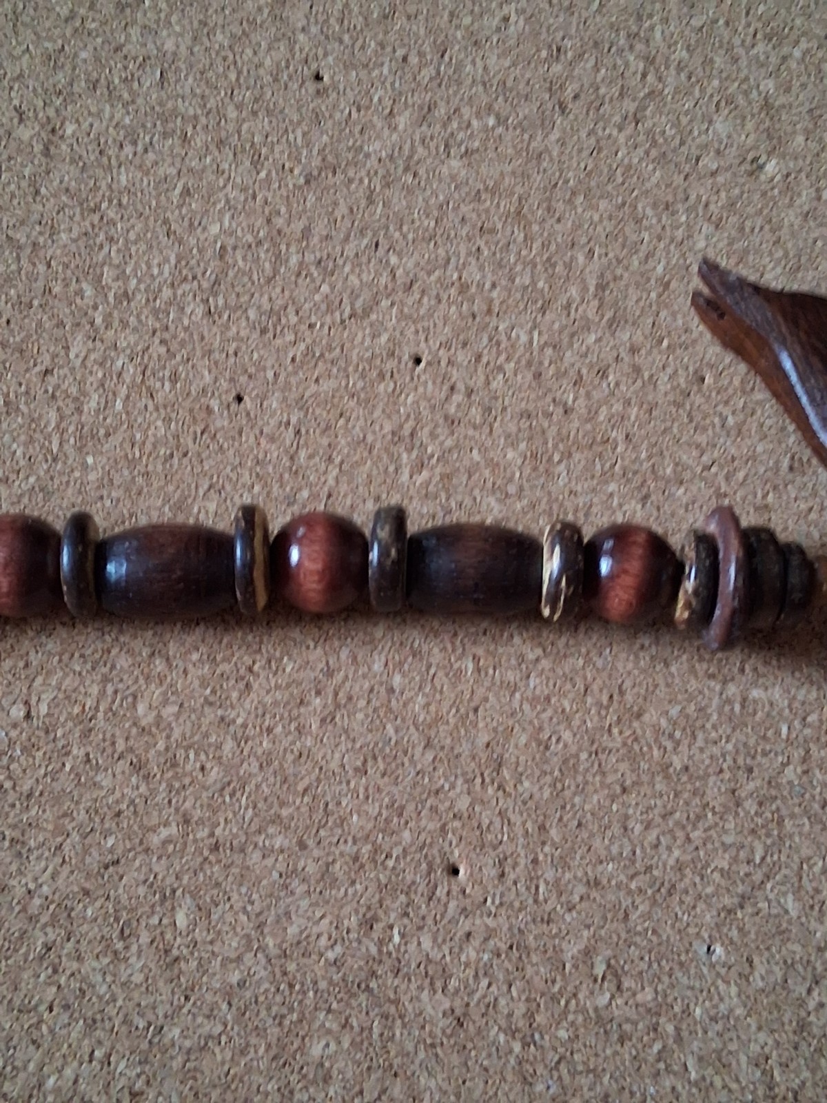 Vintage African Safari Style Statement Piece With Hand Carved Animals And Beads