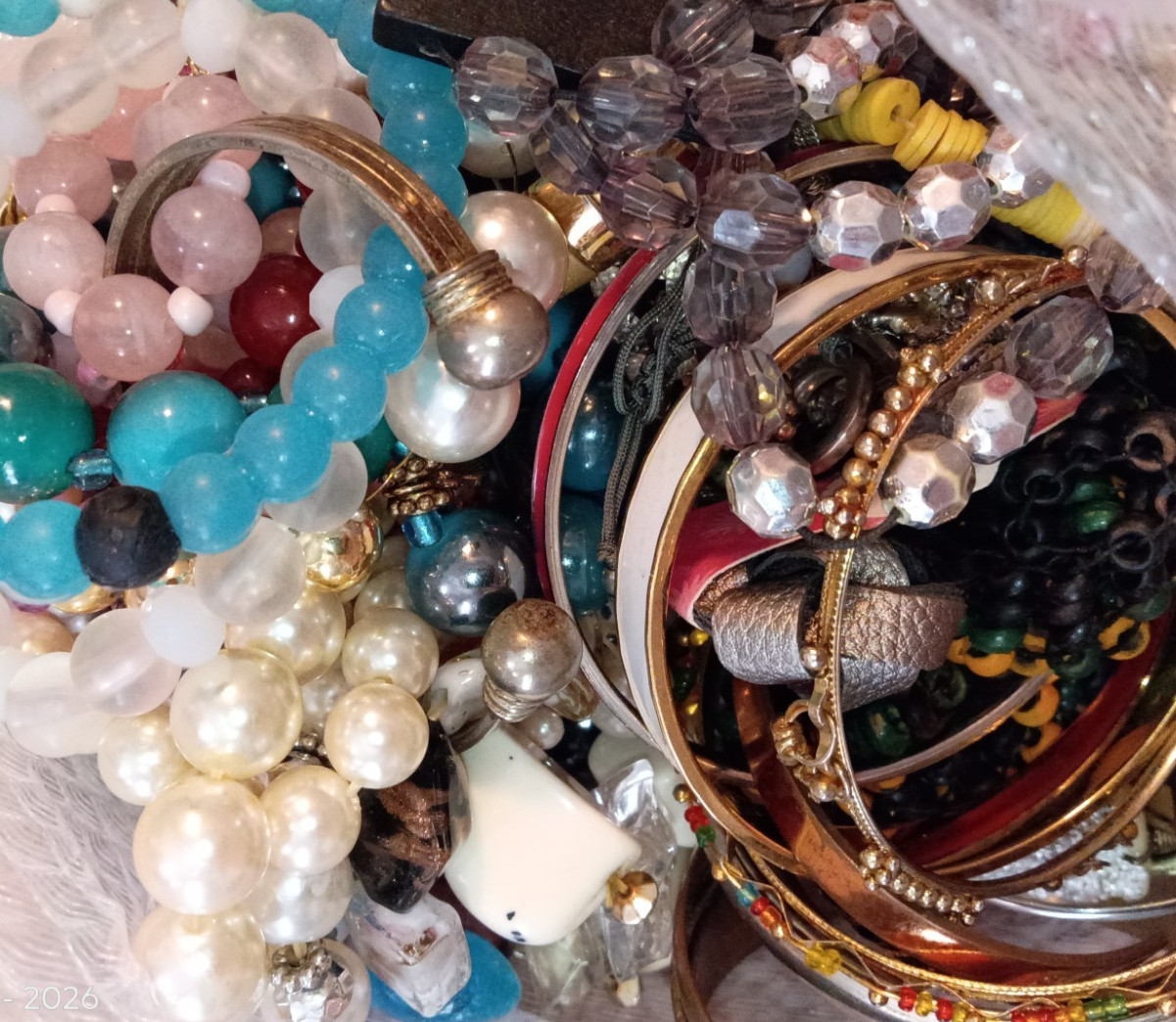 FREE SHIP Jewelry Lot Over 1 LB Pound VTG NEW Retro Y2K MCM Fashion Mystery Mix